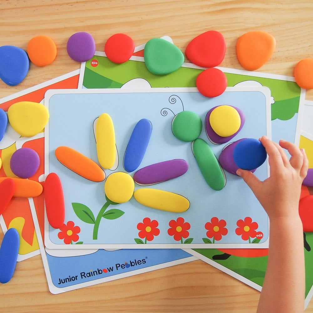Edx Education Rainbow Pebbles Activity Set
