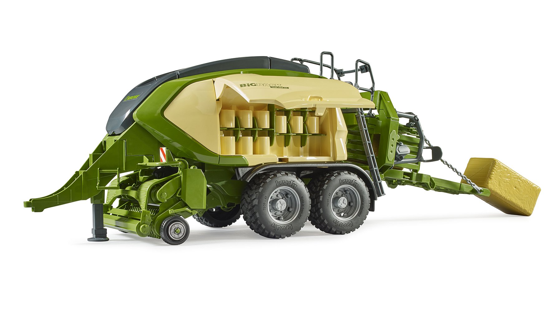 Bruder Krone Big Pack 1290 Hdp Vc With 2 Square Bales