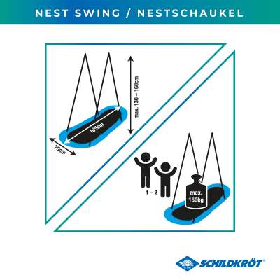 Schildkröt Nest Swing Oval