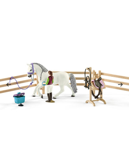 SCHLEICH 42389 RIDING SCHOOL WITH RIDERS AND HORSES