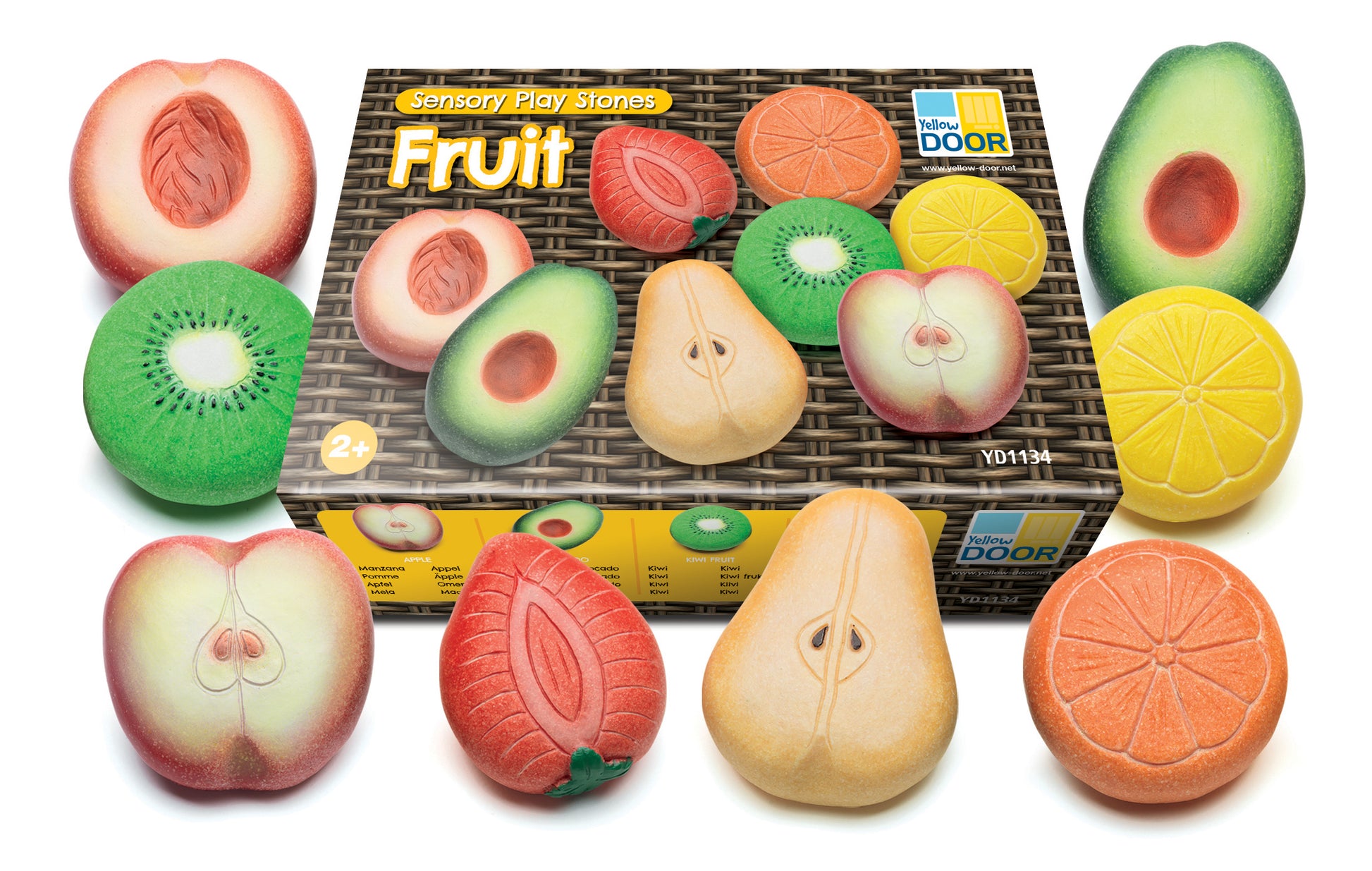 Yellow Door Sensory Play Stones - Fruit
