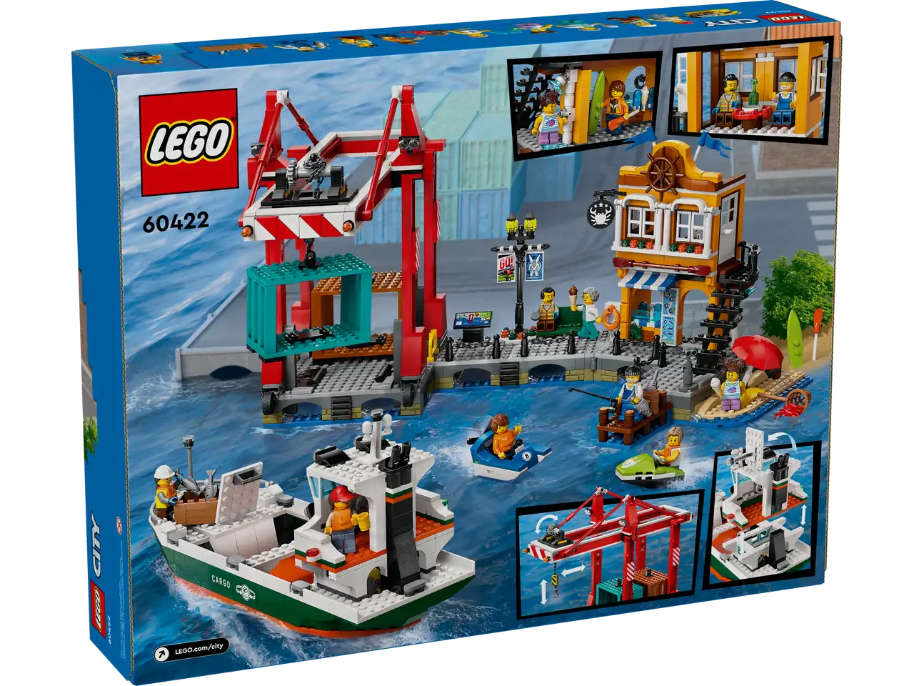 Lego City 60422 Seaside Harbour with Cargo Ship