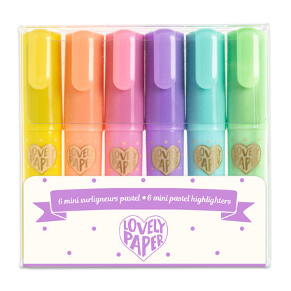 Djeco 6 Mini Pastel Highlighters