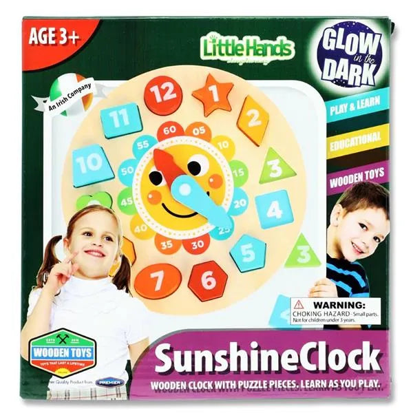Little Hands Wooden Education Toy Sunshine Clock
