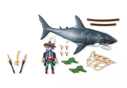 Playmobil 71793 Pirates Giant Shark with Pirate