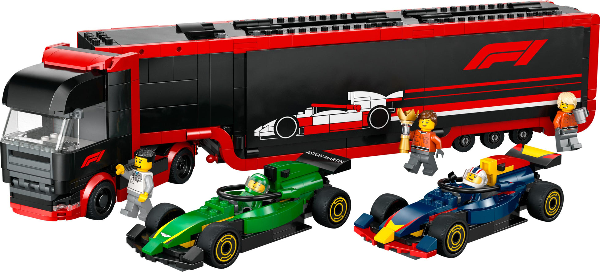 Lego City Formula 1 60445 F1® Truck with RB20 & AMR24 F1® Cars