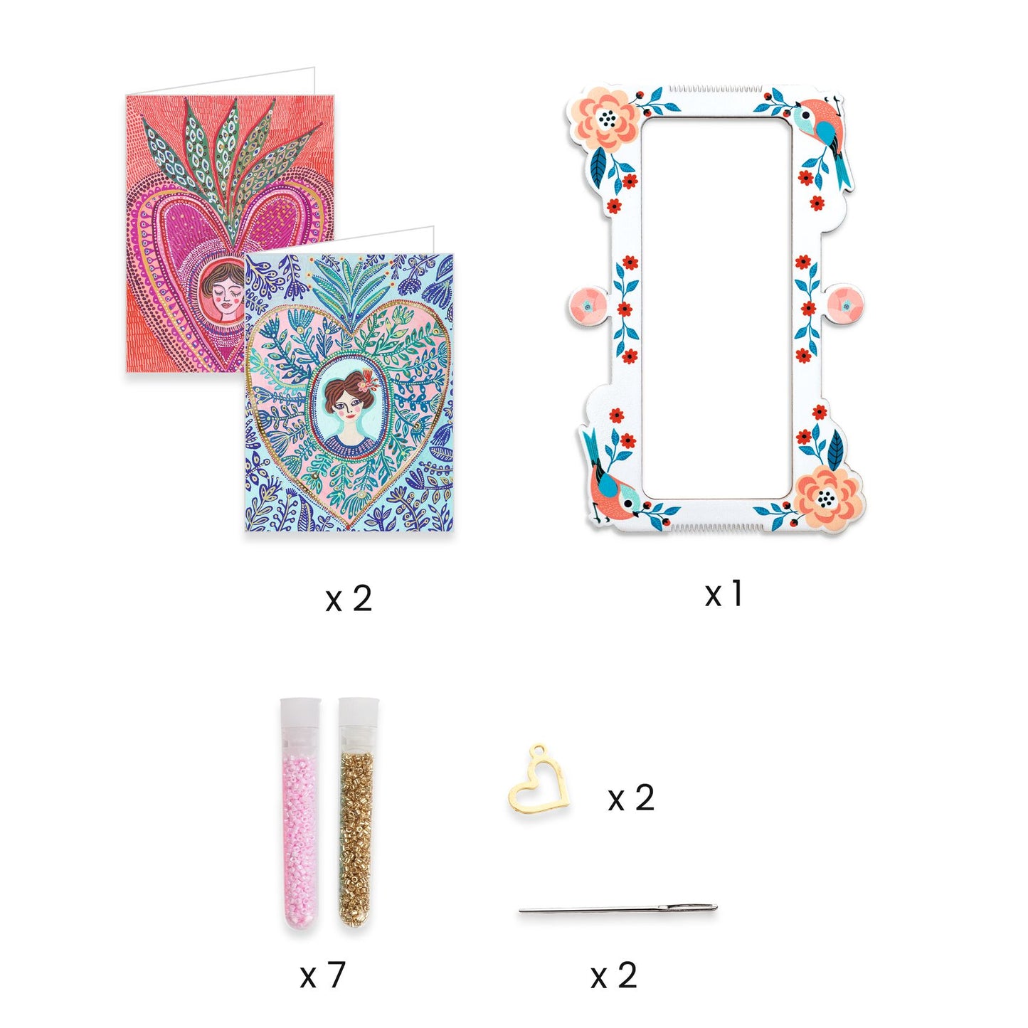 Djeco Miyuki And Hearts Beads & Jewellery