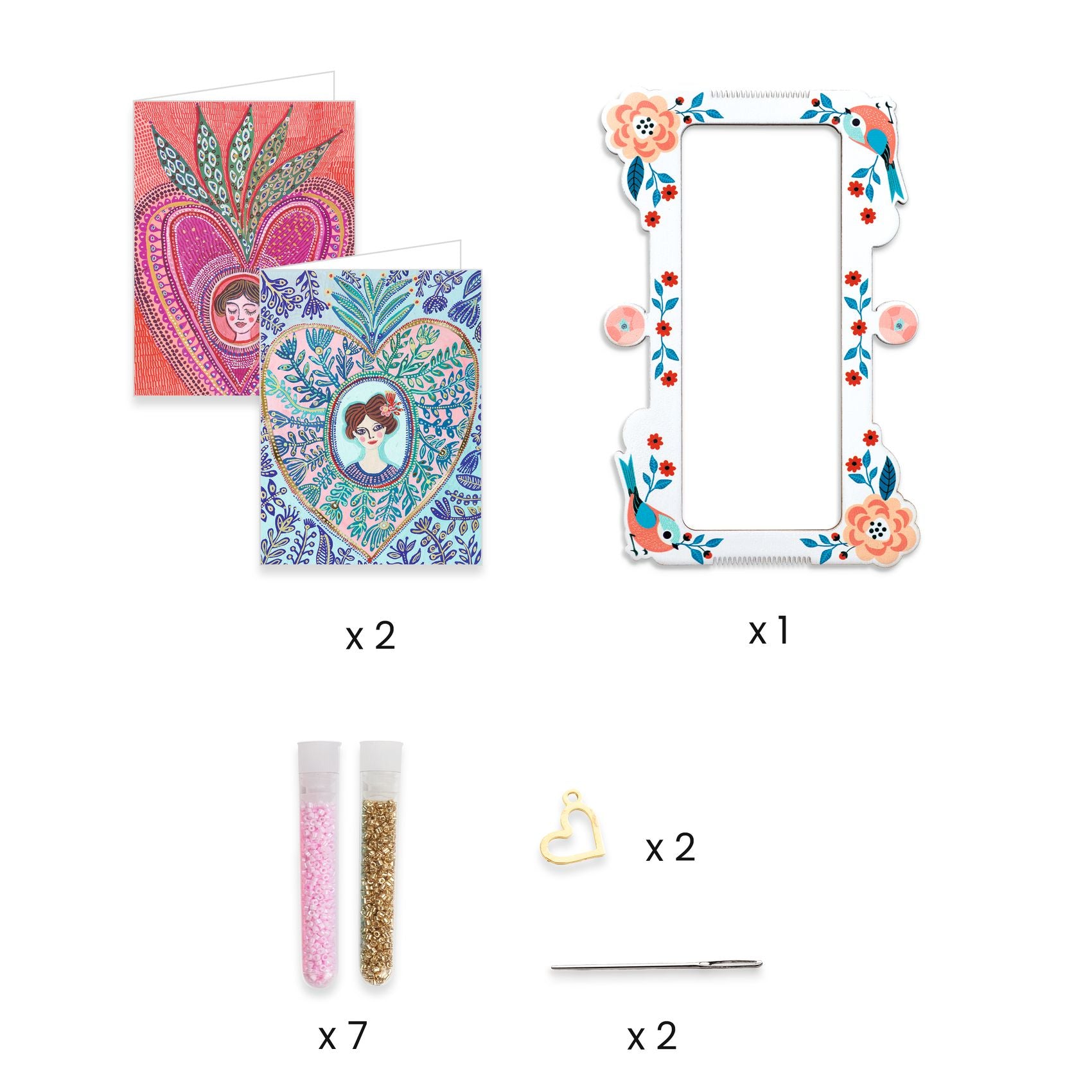 Djeco Miyuki And Hearts Beads & Jewellery