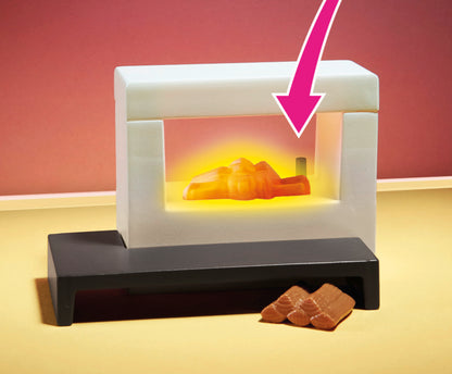 Playmobil 70207 Dollhouse Living Room with Fireplace