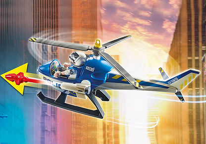 Playmobil 70575 City Action Police Helicopter Pursuit with Runaway Van