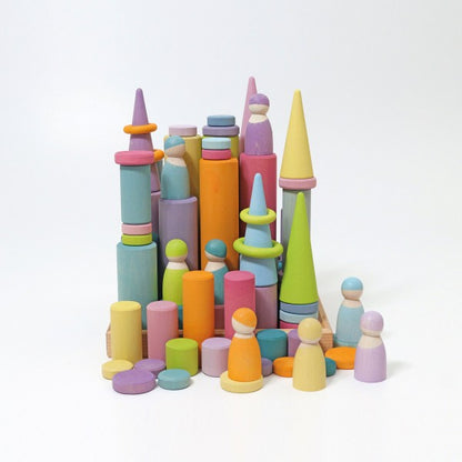 Grimms Large Building Rollers Pastel