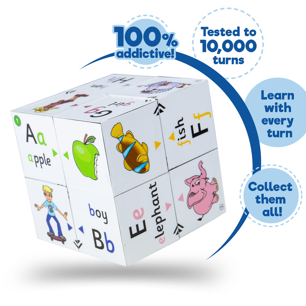 ZooBooKoo Alphabet Cube Book - First Phonics & Colour Matching