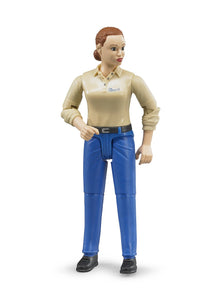 Bruder Woman, Light Skin, Blue Jeans