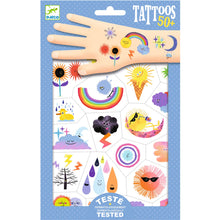 Djeco Weather Emojis Temporary Tattoos