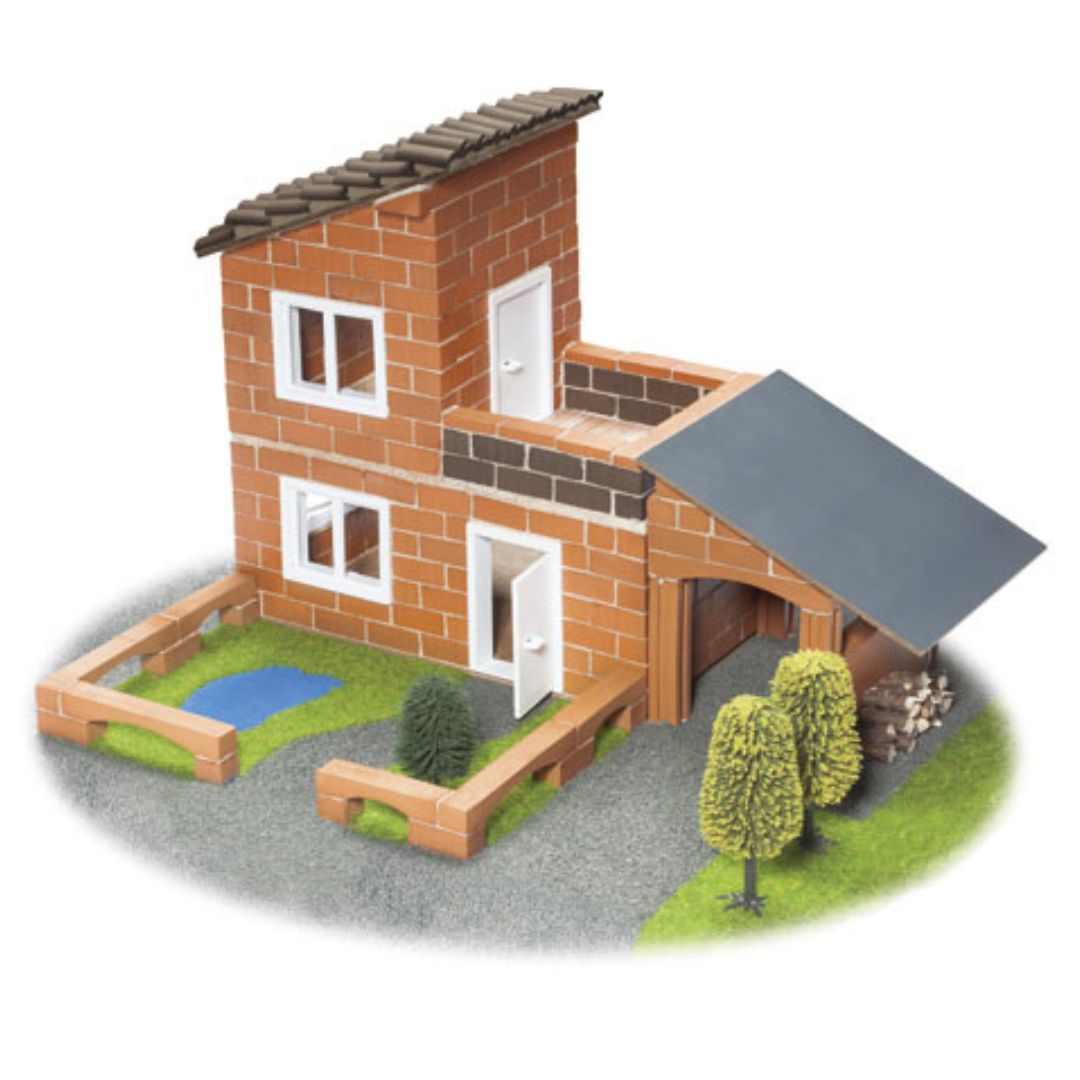 Teifoc Brick Construction Set Villa with Garage