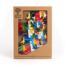 Alphabet Jigsaws Map of Ireland County Colours Jigsaw Puzzle (As Gaeilge)