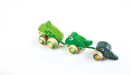 Hape Pull-Along Frog Family