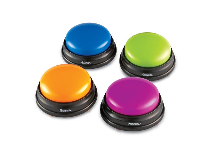 Learning Resources Answer Buzzers (Set of 4)
