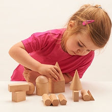 EDX Education Wooden Geometric Solids