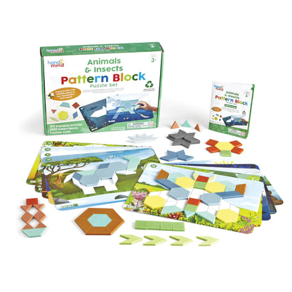 Learning Resources Animals & Insects Pattern Block Puzzle Set