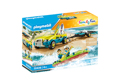Playmobil 70436 Family Fun Beach Hotel Beach Car with Canoe