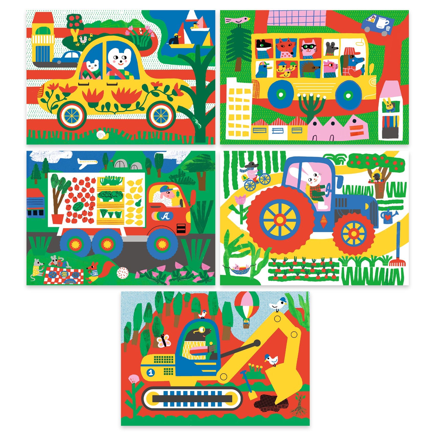 Djeco Learning About Vehicles Scratch Cards