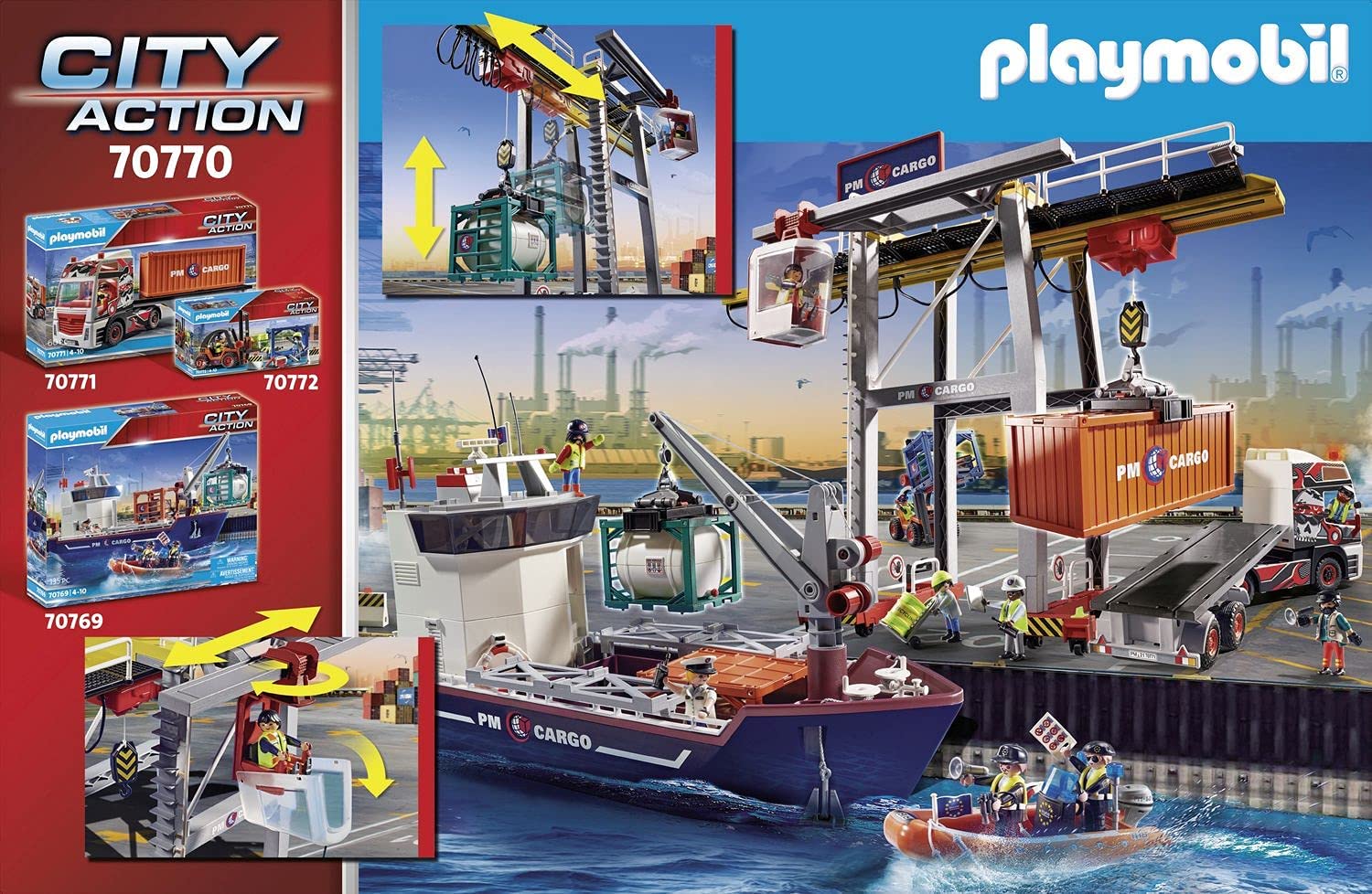 Playmobil 70770 Cargo Crane with Container