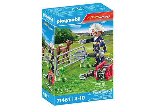 Playmobil 71467 Action Heroes: Firefighting Mission: Animal Rescue