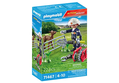 Playmobil 71467 Action Heroes: Firefighting Mission: Animal Rescue