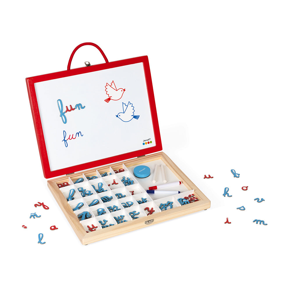 Janod Essentiel - 4-In-1 Cursive Letters Suitcase