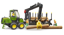 Bruder John Deere 1210E Forwarder With 4 Trunks & Grab