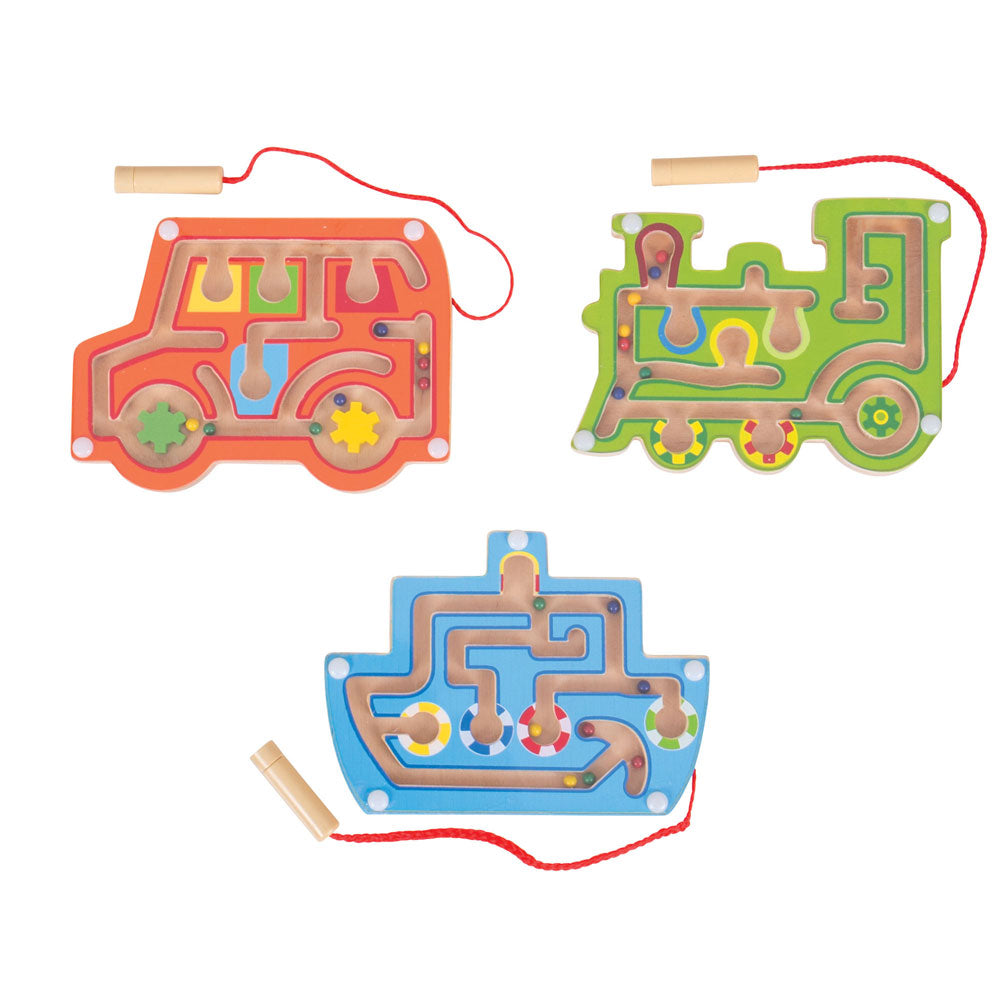 BigJigs Wooden Magnetic Labyrinth Asst. (1 chosen at random)