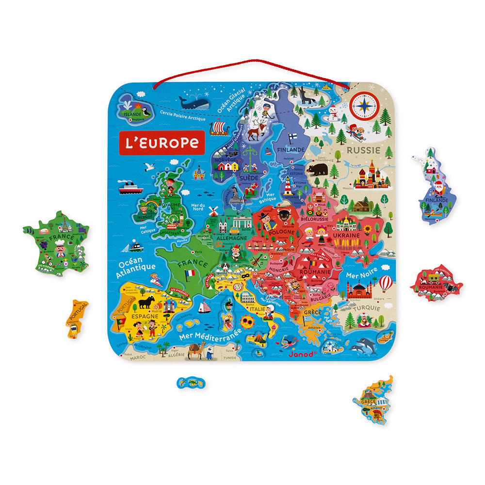 Janod Magnetic European Map in French
