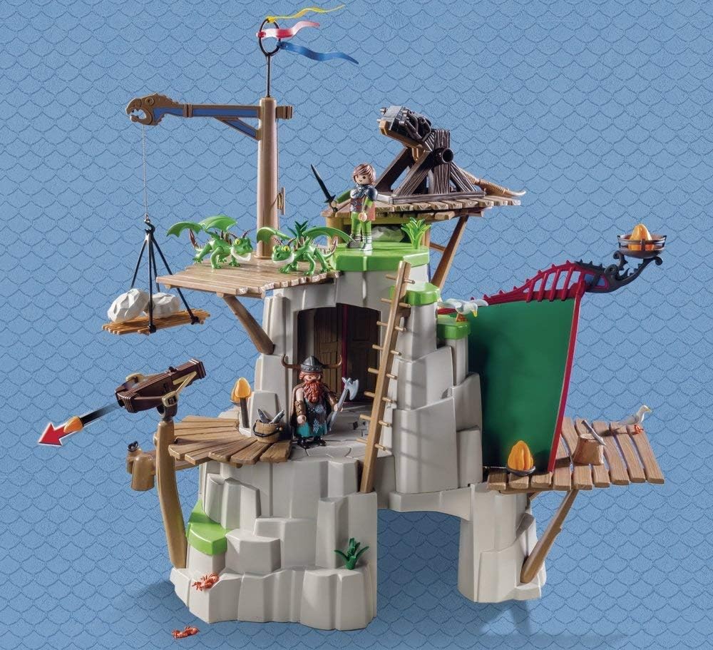 Playmobil 9243 DreamWorks How To Train Your Dragons Berk Island Fortress