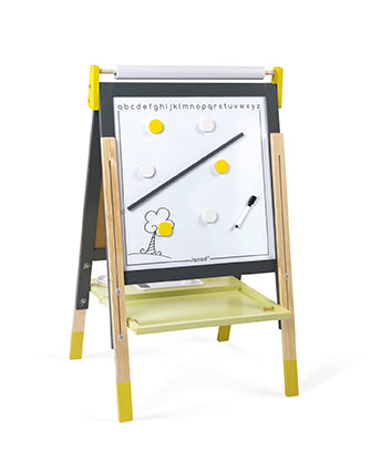 Janod Grey/Yellow Adjustable Easel