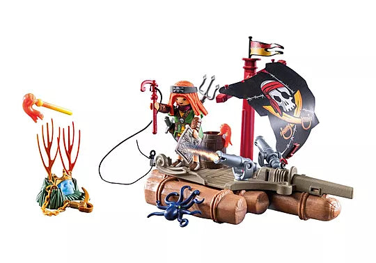 Playmobil 71794 Pirates Pirate Raft with Treasure
