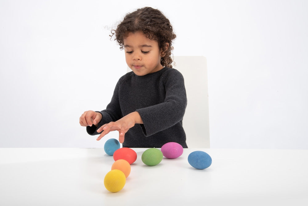 TickiT Rainbow Wooden Eggs