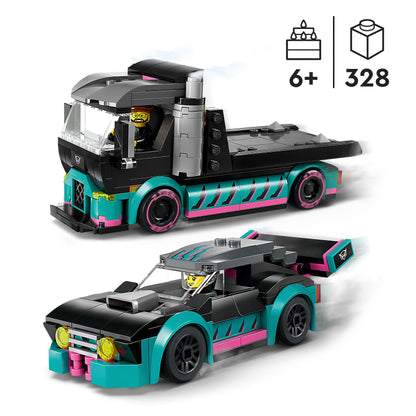 Lego City 60406 Race Car and Car Carrier Truck