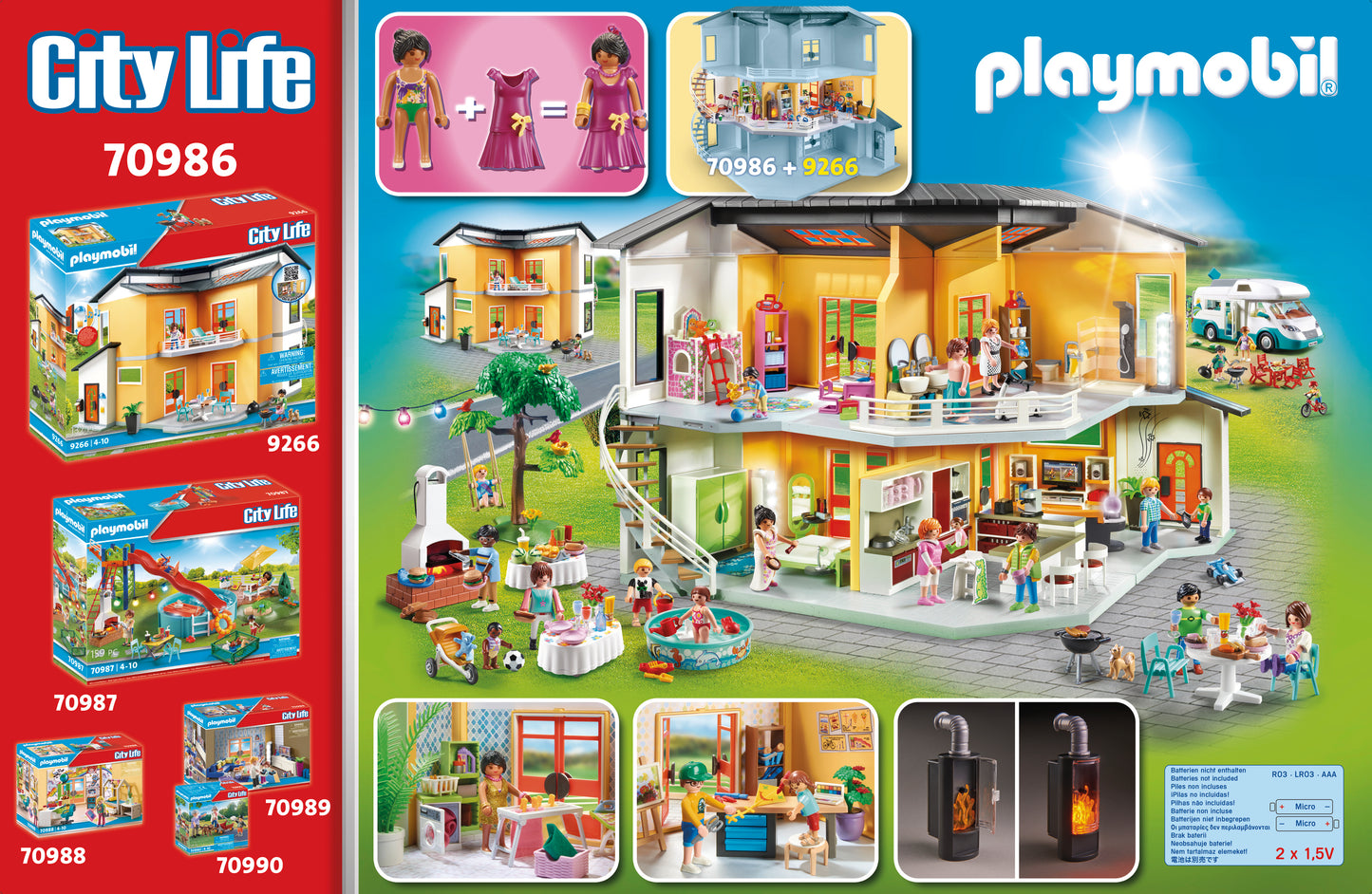 Playmobil 70986 City Life Modern House Floor Extension