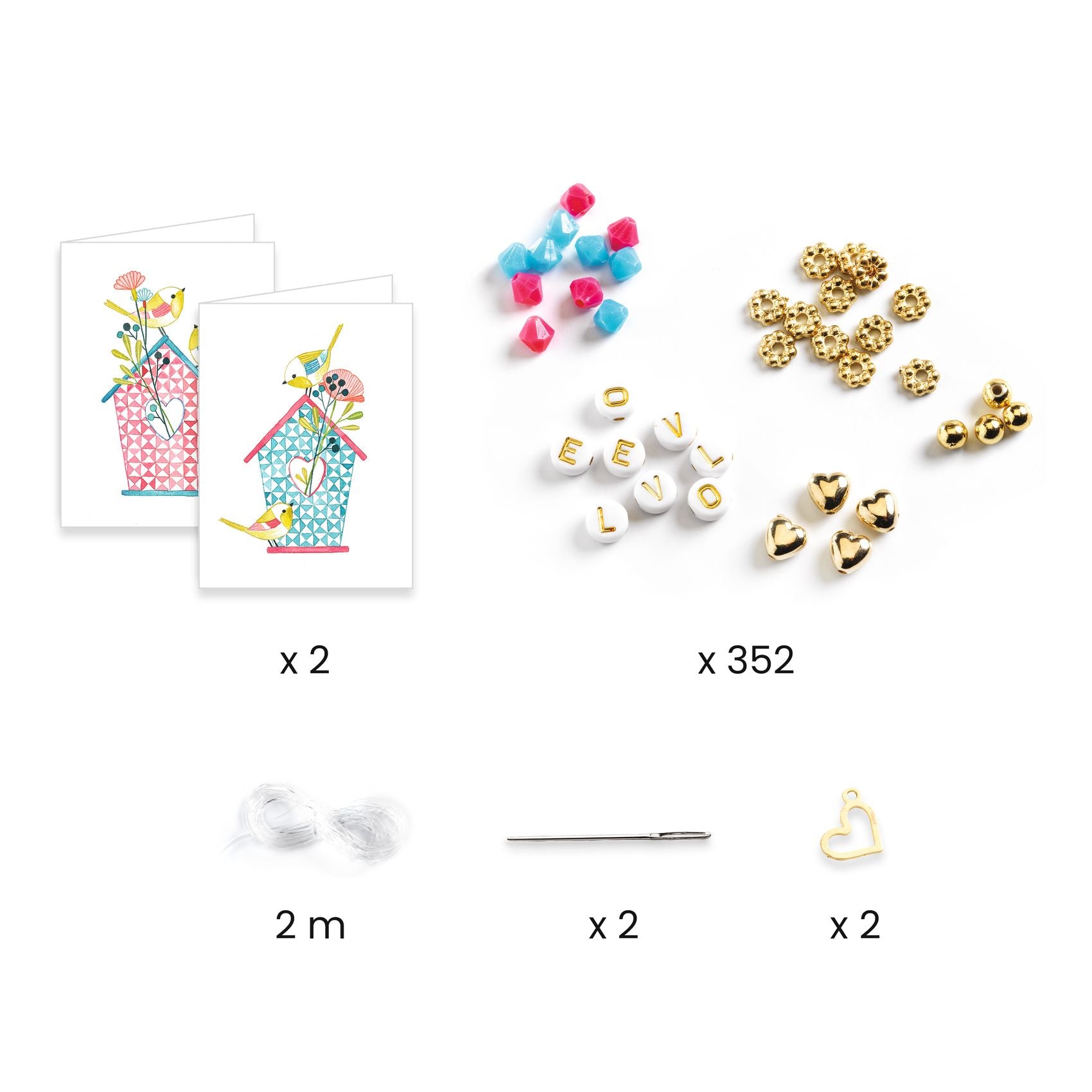 Djeco Love Letter Beads & Jewellery