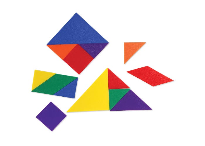 Learning Resources 6-Colour Tangrams