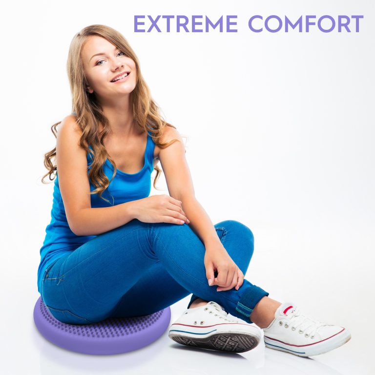 Bouncyband Wiggle Seat Big Sensory Cushion Purple