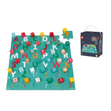 Janod KUBIX 40-Cube Set + Letters / Numbers Puzzle
