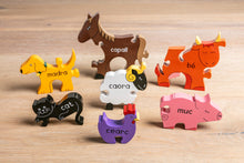 Alphabet Jigsaws Farm Animals in Irish Jigsaw Puzzle (As Gaeilge)