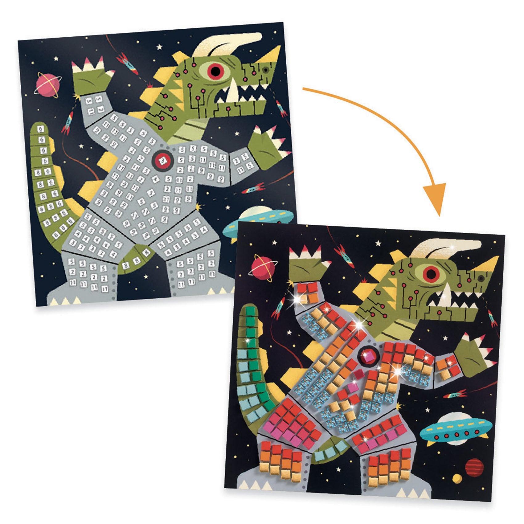 Djeco Collages Space Battle