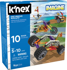 K'nex - Beginner Fun 10 Model Fast Vehicles Building Set