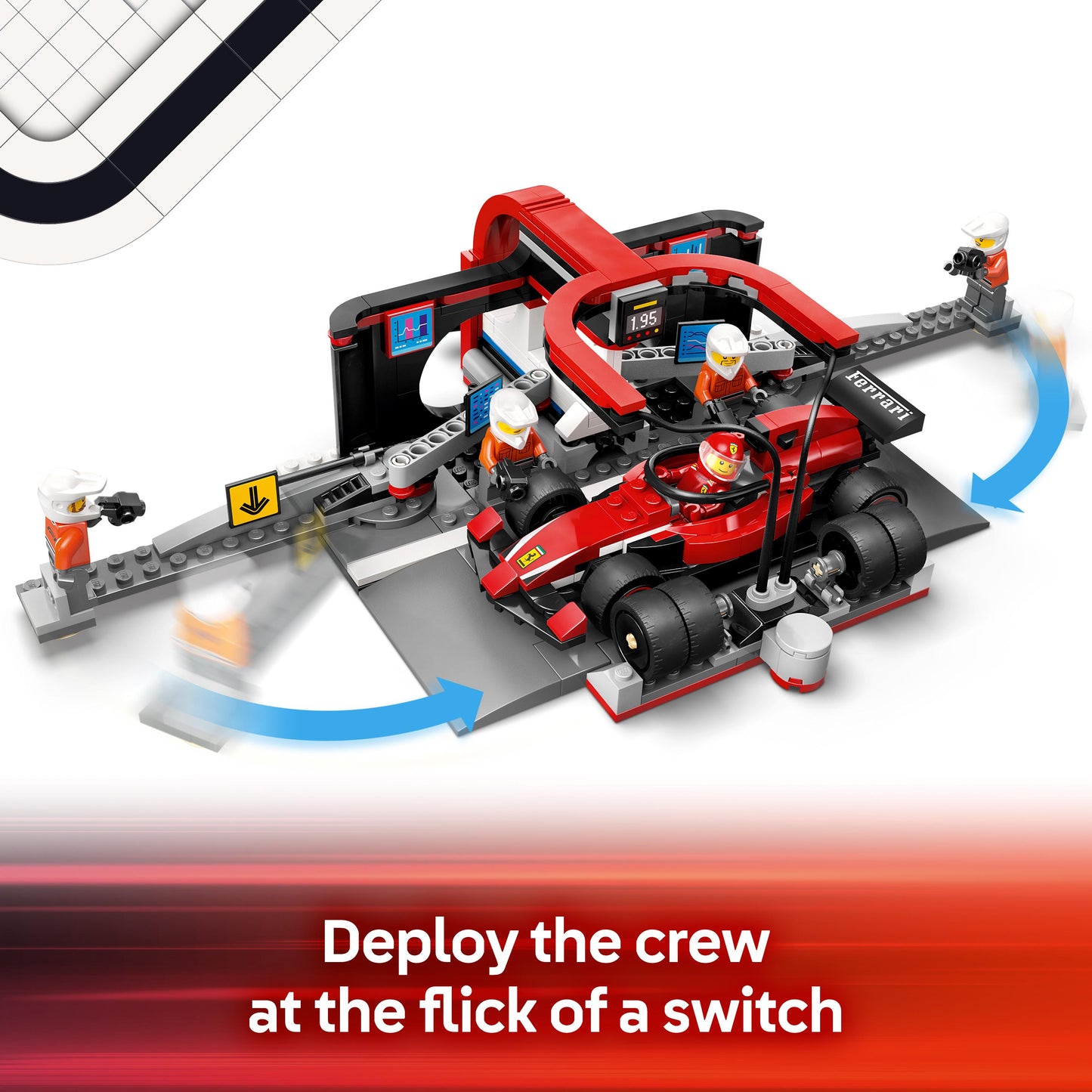 Lego City Formula 1 60443 F1® Pit Stop & Pit Crew with Ferrari Car