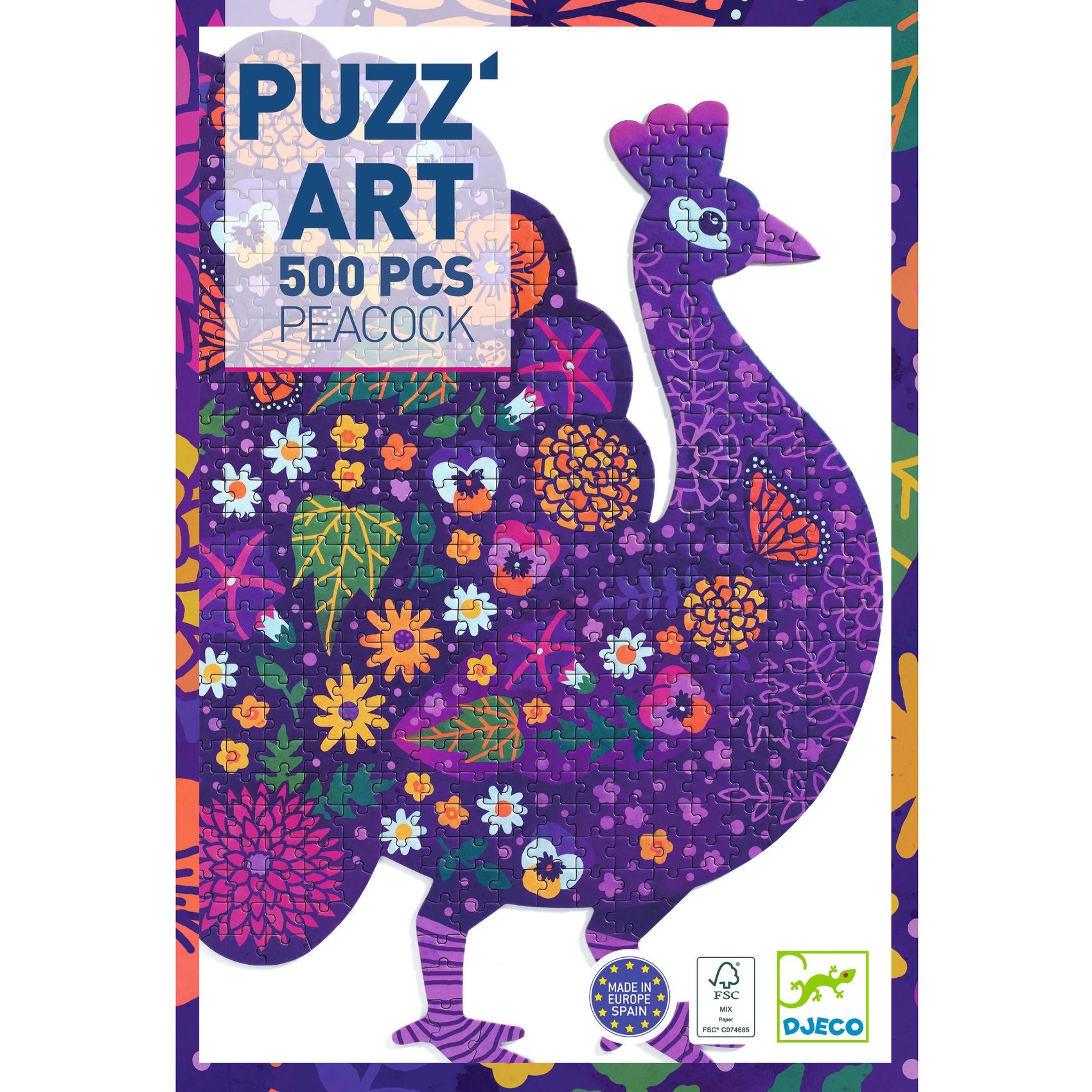 Djeco Peacock 500 Pcs Puzz'art Puzzle