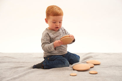 TickiT Natural Wooden Buttons