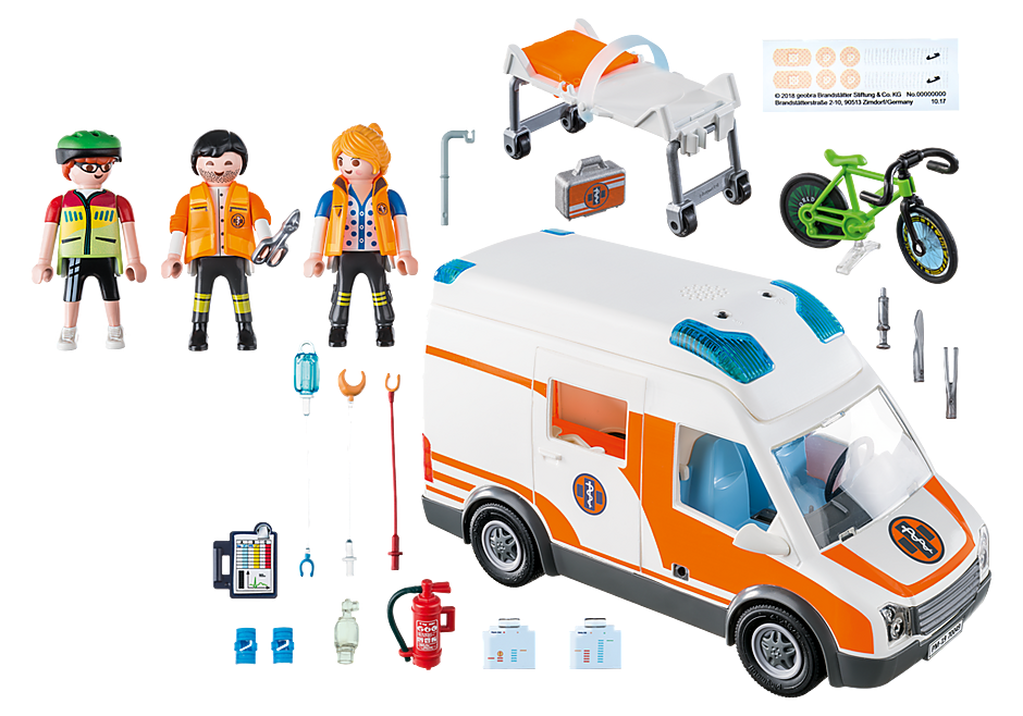Playmobil 70049 Ambulance with Flashing Lights